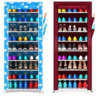 ✾❒Oxford cloth waterproof sunscreen/non-woven fabric multi-layer simple shoe cabinet with double side zipper, shoe rack