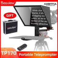 Bestview TP170 22.3 inch Portable Teleprompter Universal for DSLR Camera Photo Studio pad Smartphone Interview Recording Teleprompter