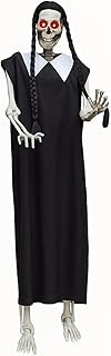 Soulchen 12 ft Skeleton Costume Accessories Halloween Skeleton Outfit Set, Includes Black Skirt and 
