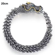 20CM Vintage Dragon Head Dragon Link Chinese Style Dragon Bracelet Dragon Bracelet Bangles Jewelry