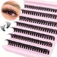 140Pcs 50D Eyelash Clusters Diy Single Natural Thin Eyelash Extensions 9-16Mm Reusable