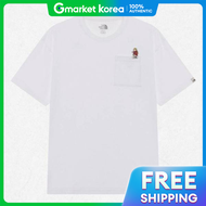 เสอยดคอกลมแขนสน The North Face Pocket EX ของแทจากเกาหล รน NT7UR22K_WHT 2520502