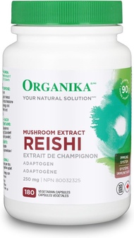 Organika Reishi Mushroom 250 mg, 180 capsules (1)