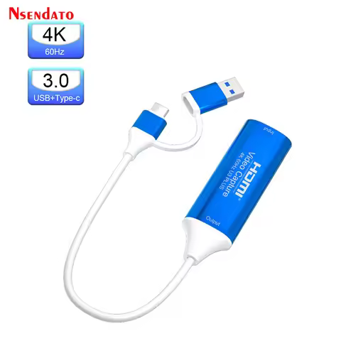 4K 60Hz USB3.0 USB C HDMI Audio Video Mjpeg Capture Card USB-C Type-c To HDMI Game Grabber Recorder 