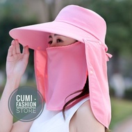 Hat Women's Mask Hat Anti-Uv Summer Beach Hat Nippon cream hat - k F6B4 NEWEST contemporary korean s
