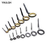 [YWJLQH] 14pcs Fishing Rod Guide Rod Repair Set Repair Mixed Size