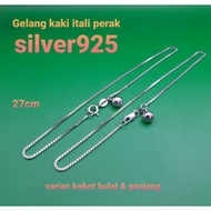 Italian silver anklet 925 silver adult anklet GK16