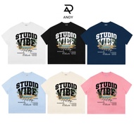 Local Brand VIBESTU T-Shirt " Palm Island " Form Big Boxy Unisex Cotton Andy Shop