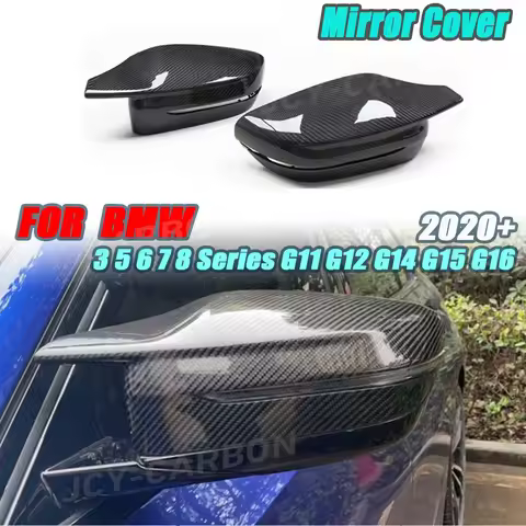 Carbon Fiber Rearview Mirror Cover For BMW 3 5 6 7 8 Series G11 G12 G14 G15 G16 G20 G21 G30 G31 2020