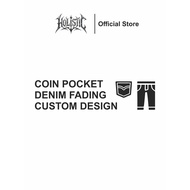 Coin Pocket Denim Fading Custom - Denim Fading Accessories