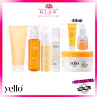 YELLO Oatmeal Turmeric Mask Scrub / Exfoliating Gel Cleanser / Snowmeric Brightening Serum / Refresh