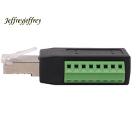RJ45 Screw Terminal Connector RJ45 Solderless 8-Pin Terminal Block Adapter