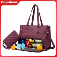 2-in-1 Tote Bag Lunch Bag for Women 15.6-inch Laptop Lunch Bag Large Tote Bag with Lunch Compartment