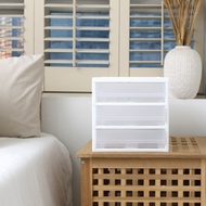 [Plafam] Mini chest of drawers (A4 size) 3-tier plain / office supplies / document organizer / desk organizer