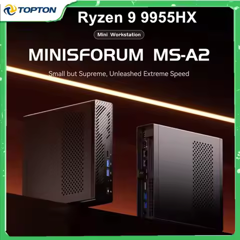 MINISFORUM MS-A2 Mini PC AMD Ryzen 9 9955HX 7940HX 2x10G SFP 2*2.5G LAN 3*NVMe Windows 11 Workstatio