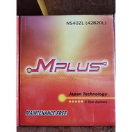 Ns40 Ns40ZL Battery M-PLUS Car battery Myvi Battery alza BATERI Kereta Ns40 Bateri Myvi