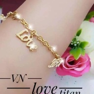 C90U GOLD COLOR TITANIUM BRACELET LATEST WOMEN'S BRACELET 2 LIM