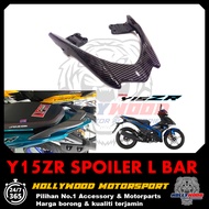 SPOILER Y15 Y15ZR LCV8 REAR HANDLE BAR BELAKANG MOTOR BLACK CARBON READY STOCK