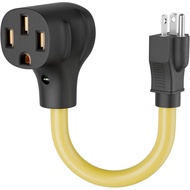 FIRMERST NEMA 6-20P ke 14-50R Penyesuai Pengecas EV, 1FT untuk Kegunaan Luar, Penunjuk LED, Tersenar