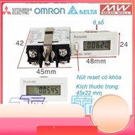 H7ET Industrial Equipment Operation Time Counter, LCD Screen H7EC Quantity Counter 6 | 8 PIN numbers
