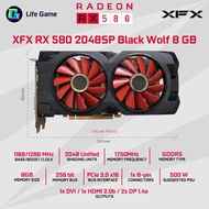 Used XFX RX 580 RX580 2048sp 8G 8GB D5 DUAL FAN AMD Graphic Graphics Card grafik cards stock GPU
