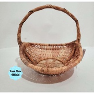 VINTAGE RATTAN BASKET / RATTAN FRUIT BASKET / MULTIPURPOSE RATTAN BASKET