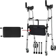 Folding Walker/Alternative to Crutches/Adjustable Height/Height Adjustable Elderly Walking Mobility Aid interesting