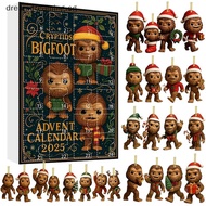 # BIG SALE # Bigfoot Edition Advent Calendar 2025, 24 Unique Sasquatch Ornaments, Advent Calendar 20