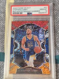 Stephen Curry Panini Select Basketball Red White Orange Shimmer PSA 10 Card 
 Panini NBA Basketball 