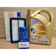 KIA PICANTO 1.2cc 2011year - 2017year AIR FILTER + OIL FILTER + KOYOMA 5W40 FULLY SYNTHETIC ENGINE O