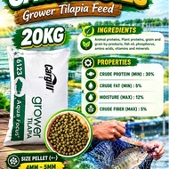 [20kg] Makanan Ikan Cargill Grower 6123 Pellet Ikan 4mm - 5mm Premium Tilapia Fish Feed Makanan Ikan