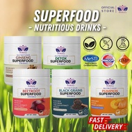 WELLVIVA Superfood Nutritious Oat Drinks 300g | Beetroot, Black Grains, Ginseng, Pumpkin &amp; Wheatgrass