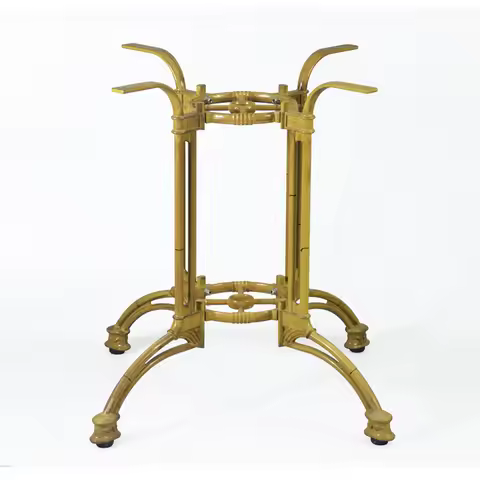Creative brass dining table feet hotel cafe four feet table legs, wrought iron bench