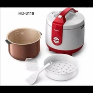 Magic Com Philips HD-3119 2 Liter Rice Cooker Penanak Nasi MultiFungsi