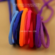 MUJI[Fast delivery] Satomi fire shoelaces suitable for YONEX Yonex shoelaces badminton shoes white semicircle oval shoelaces for men and women