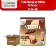 [Carton] NESCAFE GOLD 3in1 Intense Coffee Sachets (15 x 34g)