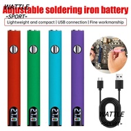 WATTLE Mini Soldering Iron Kit, Adjustable Voltage 510 Thread Battery Electric Soldering Iron, Batte