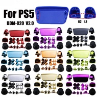Chrome Plating Replacement For Sony PS5 BDM-020 V2.0 Controller Electroplate D-pad R1 L1 R2 L2 Trigg