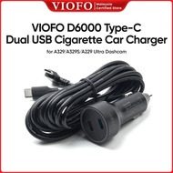VIOFO D6000 Type-C Dual USB Cigarette Car Charger for A329/A329S/A229 Ultra Dashcam