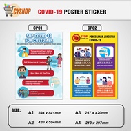 COVID-19 POSTER STICKER (SOP COVID-19 FOR CUSTOMER A1/A2/A3/A4)