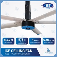 Yet ICF Series HVLS Giant Industrial Ceiling Fan ICF-10 ICF-12 ICF-16 ICF-18 ICF-21 ICF-24