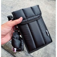Phone Bag Shoulder Blacksize: 5.5x7.5" Flysheet Canvas Waterproof Padded With Foam Shockproof Open/C