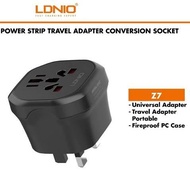 LDNIO Z7 2500W Universal Adapter Conversion Socket Power Strip Travel Adapter Power Socket Power Con