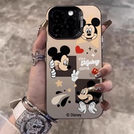 Casing iPhone 11 13 14 15 16 Pro Max advanced Mickey Mouse shockproof Case For iPhone 13PM 16PM 15PM