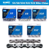 KMC X8 X9 X10 X11 X12 Speed Chain MTB Road 116 links x11 s1 silver gold