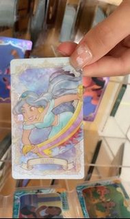 茉莉阿拉丁八達通卡貼。各款公主系列Disney日本東京迪士尼限定正版 愛麗絲Alice 睡公主茉莉阿拉丁玻璃鞋貝兒 Belle 長髮公主rapunzel灰姑娘Cinderella白雪公主Snow Wh