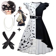 christmas outfit for kids christmas outfit Halloween Children's Costume Cruella Witch Kuira Costume 