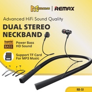 REMAX Earphone Neckband Bluetooth Earphone Remax Neckband Earphone Sport Earphone Wireless MDRBS1 Ma