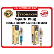TOBAKI Spark Plug DOUBLE IRIDIUM & SINGLE IRIDIUM LC135 Y15 Y16 RS150 RSX VARIO150 FUTURE Fi EX5