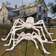 Free Shipping Shipping Shipping Shipping🐴Haunted House Bar Props Decoration White Spider cos Hallowe